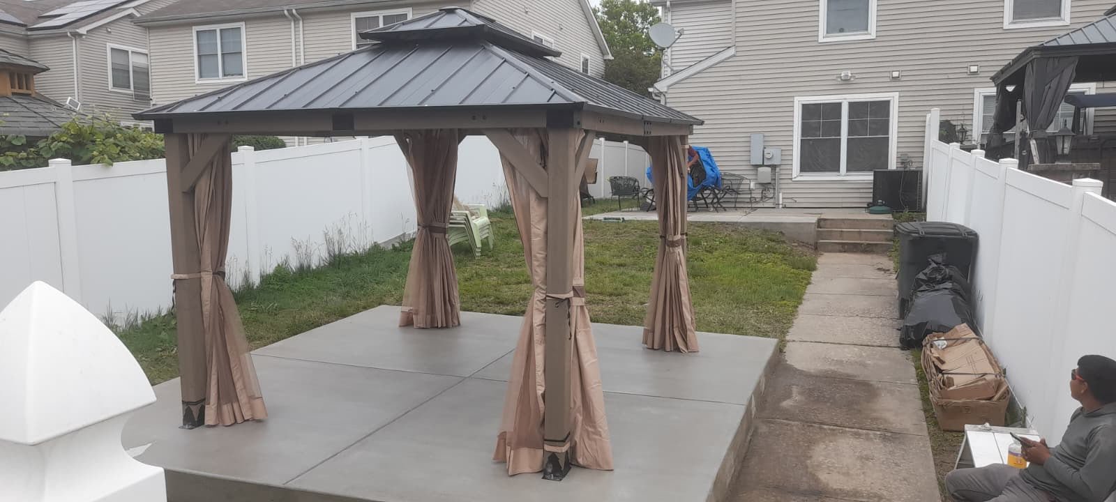 Detailed residential landscape maintenance